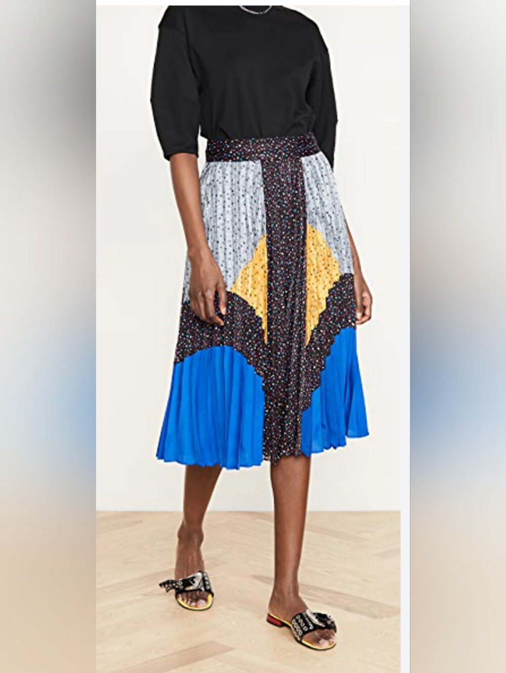 NWT Coach Mix Pleated Skirt Size 12